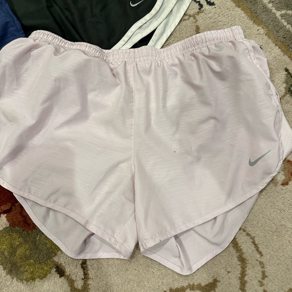 Nike Women's Athletic Shorts Bundle of 3 - Black, Blue, and Lavender Medium - Picture 2 of 11